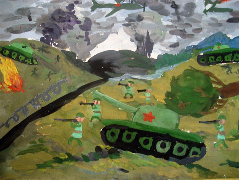 Рисунок танка на 9 мая. Рисунки на военную тему. Детские рисунки на военную тему. Детские рисунки ко Дню Победы.